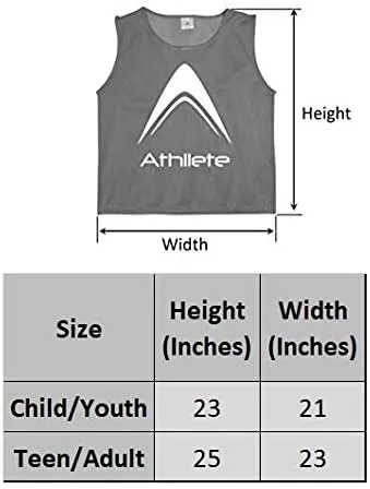 LITEMESH Pinnies (Set of 12/24 Practice Vests) Youth Pinnies, Pennies for Sports Youth, and Scrimmage Vests