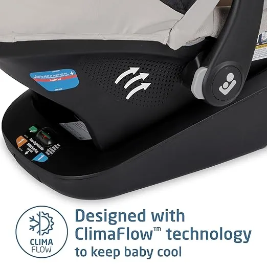 Maxi-Cosi's Mico™ Luxe+ Baby Car Seat: Infant Car Seat with Base and Versatile Baby Carrier Seat Functionality, Desert Wonder