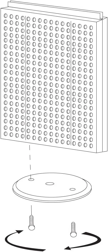 Azar Displays 700500-WHT Pegboard Counter Display, White Solid Pegboard