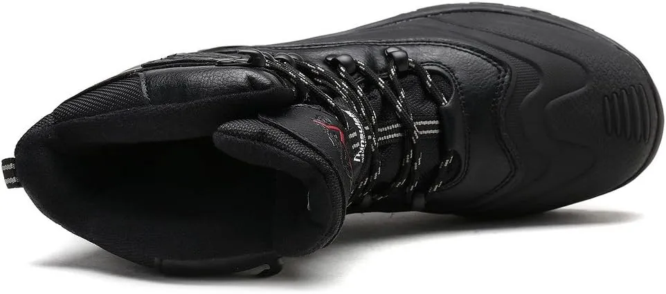 NORTIV 8 Men's Insulated Waterproof Construction Rubber Sole Winter Snow Ski Boots