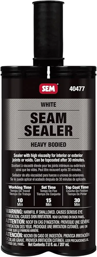 SEM 40477 White Heavy Bodied Seam Sealer, 7 oz
