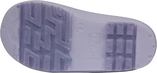 BEARPAW Toddler Rain Boots, Waterproof Rubber Kids Rainboot, Girls/Boys Light Water Shoes for Muddy Park/Hiking