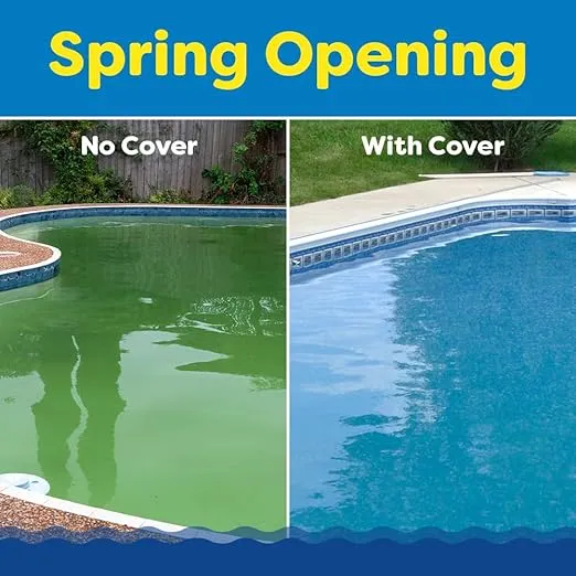 In The Swim Green 18' x 36' Rectangle Inground Winter Cover - Polar Plus - 12 Year - 10 x 10 Scrim