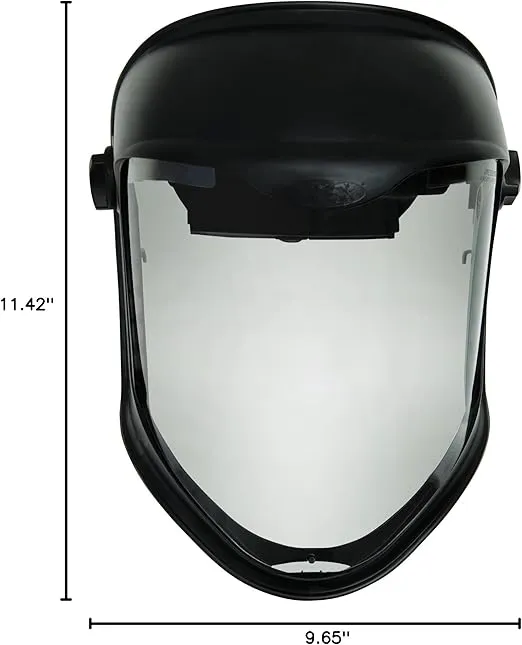 Honeywell Uvex Bionic Face Shield with Clear Polycarbonate Visor and Anti-Fog/Hard Coat (S8510)