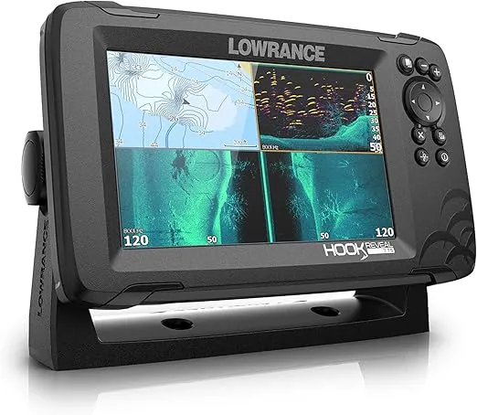 Lowrance HOOK Reveal 5", 7" and 9" Fish Finders with Transducers