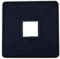 4" Square Rubber Bumper Plug End Cap Cover RV Camper Trailer - 2 Pack