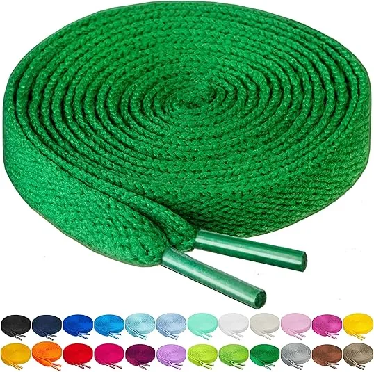 Birch Shoelaces in 27 Colors Flat 5/16" Shoe Laces in 4 Different Lengths