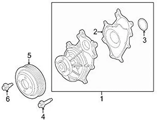 Ford Gasket - Water