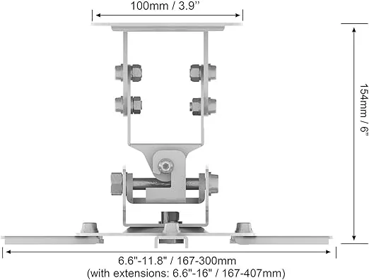 QualGear PRB-717-Wht Ceiling Mount Projector Accessory