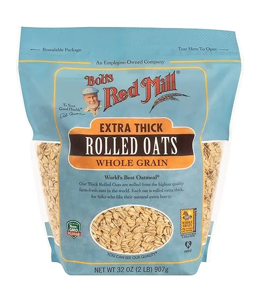 Bob's Red Mill Extra Thick Rolled Oats, 32 oz (Pack of 4)
