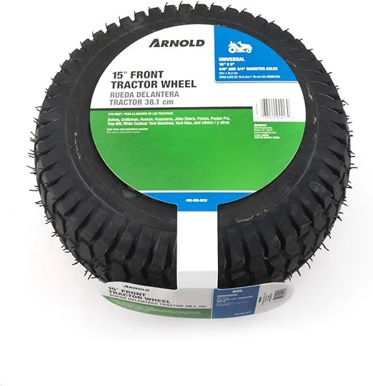 Arnold (490-325-0012) Lawn Mower Front Wheel-15-Inch Universal Fit, 15"