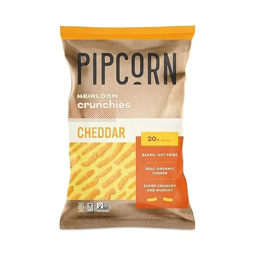 Pipcorn, Cheddar Crunchies, 7 Ounce
