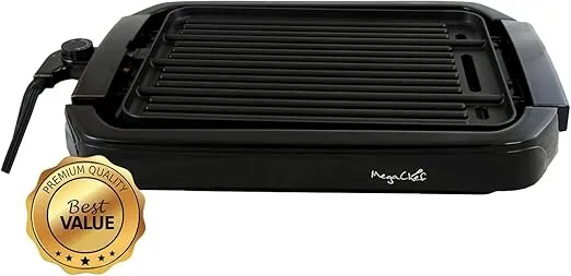 MegaChef Dual Surface Reversible Indoor Grill and Griddle