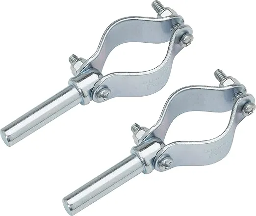 Attwood 9146-3 Zinc-Plated Steel Row Boat 1-7/8-Inch Clamp-On Oar Lock Shank, Set of 2