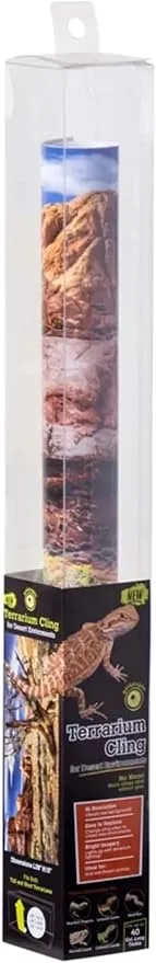Galapagos (05422 Desert Terrarium Cling, 40 Gallon, Multi-Colored