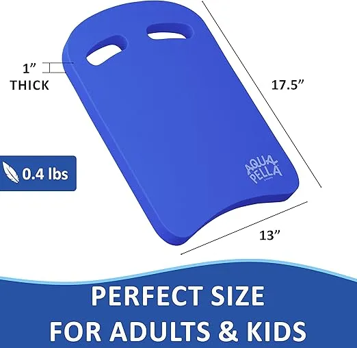 Aquapella Swimming Kickboard - One Size Fits All - A Great Training Aid for Children and Adults