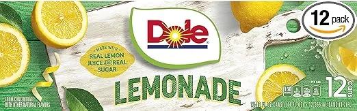 Dole Lemonade 12 fl oz cans, 12 count