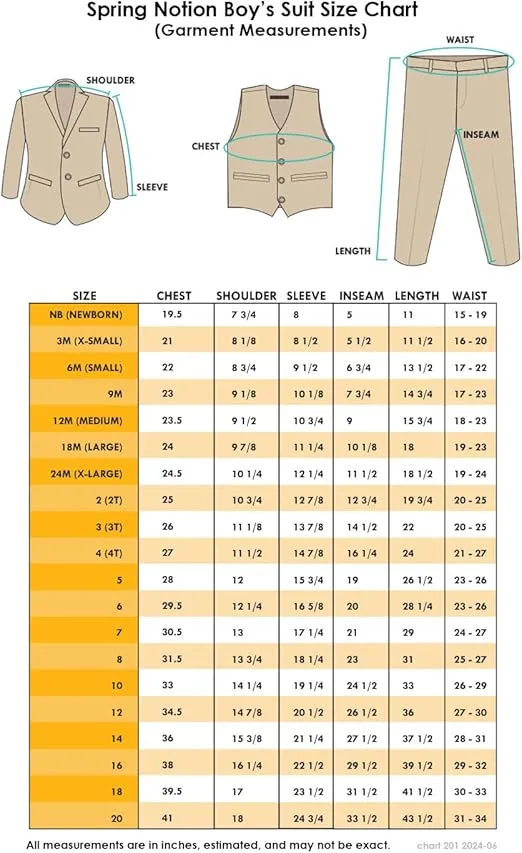 Spring Notion Boys' Classic Fit Dress Suit Set