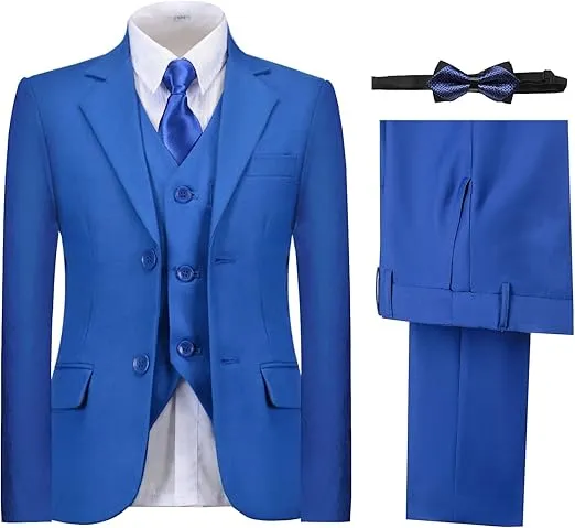 Boys' Suits Formal Tuxedo Slim Fit Boys Suit Set for Wedding Outfit Teen Boy Dress Clothes