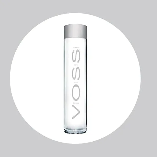 Voss Artesian Still water from Norway Naturally pure for a crisp, refreshing taste 375ml GLASS bottled water 12.7 Fl oz (Pack of 9)