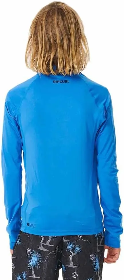 Rip Curl Boys' Brand Wave UPF 50 Long Sleeve Rashguard