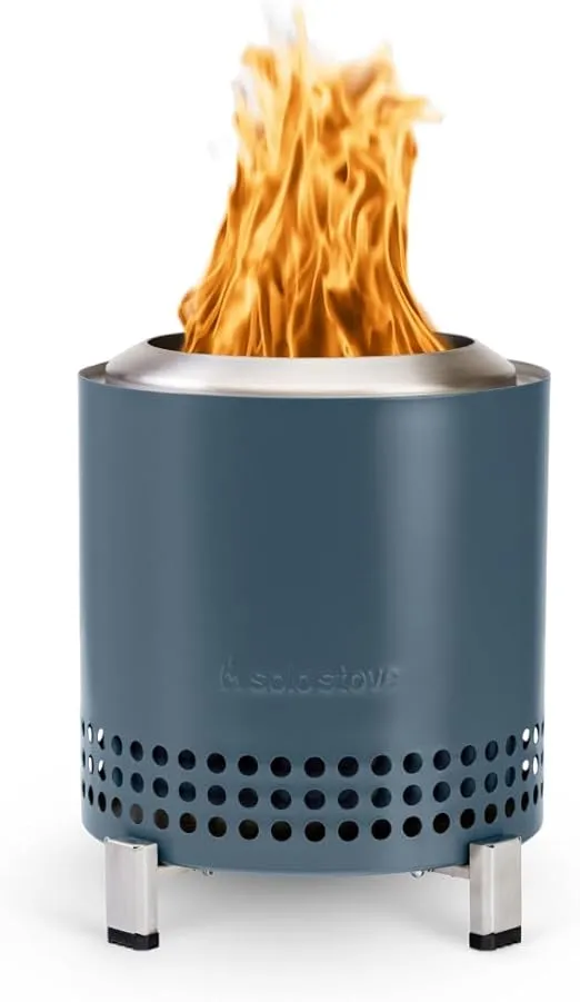 Solo Stove Mesa XL, 7 Inch Tabletop Fire Pit with Stand - Smokeless, Stainless Steel Fire Pit for Camping, Outdoor & Patio- Wood Burning or Pellet Fueled Portable Bonfire, 2.3lbs, Water