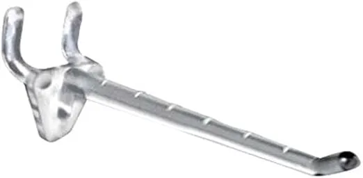 Azar Displays 800074-CLR 800074-CLR4 CLR Glass-Filled Nylon Hook: 0.287" Dia, 50 Piece