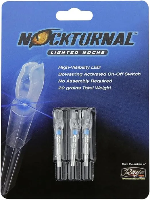 Nockturnal-G Lighted Archery Nocks for Arrows with .165 Inside Diameter Including Victory VAP, Easton Acc, G-UNI and More