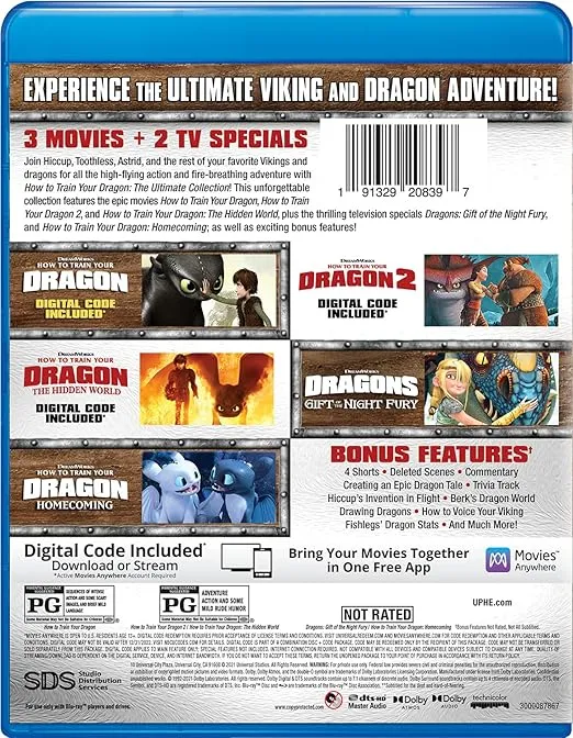 How to Train Your Dragon: The Ultimate Collection - Blu-ray + Digital
