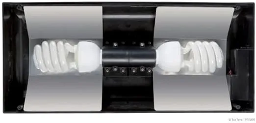 Exo Terra Compact Incandescent Fixture for PT2605/PT2607 - 45 cm,Black