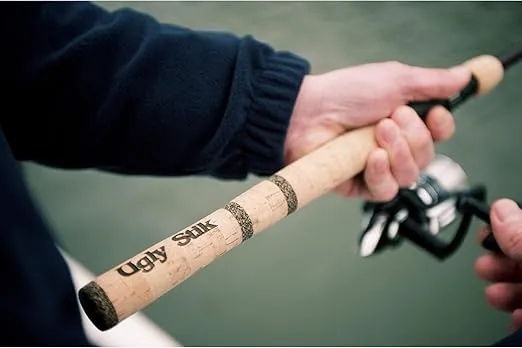 Shakespeare Ugly Stik 7’ Elite Spinning Rod, Two Piece Spinning Rod, 4-10lb Line Rating, Medium Light Rod Power, Medium Fast Action, 1/8-1/2 oz. Lure Rating