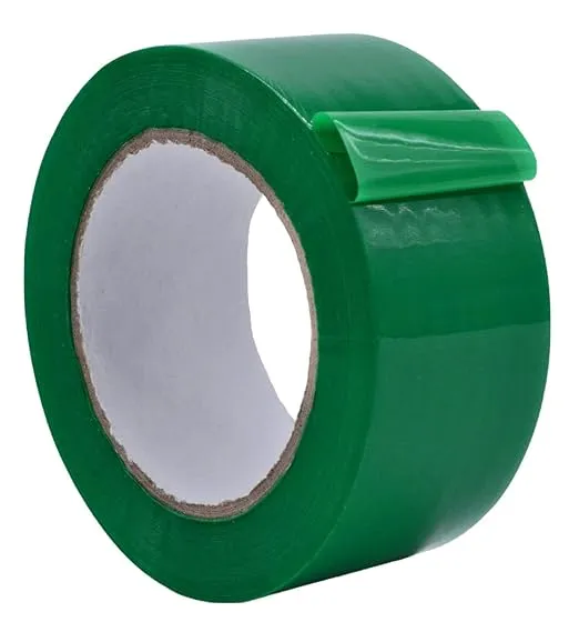 WOD CSTC22SBA Green Carton Sealing Tape, 2 inch x 55 yds. 2 mils Thick, Strong Heavy-Duty Industrial Shipping Packaging Tape for Moving, Office, & Storage