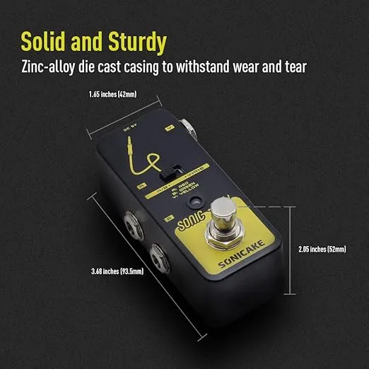 SONICAKE Aby Pedal, AB Box Line Selector Ab Switch Mini Guitar Effect Pedal True Bypass - Sonic ABY