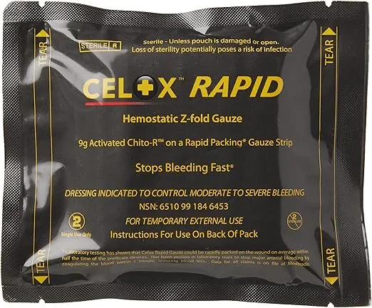 Celox RAPID Z-Folded Gauze