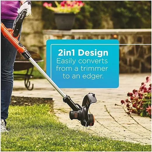 BLACK+DECKER 40V Max Cordless Sweeper & String Trimmer Combo Kit (LCC340C)