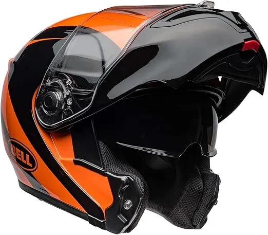 BELL SRT Modular Helmet (Gloss Velo Black/Orange - Large)