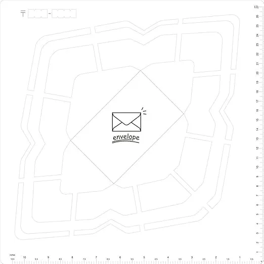 Kuretake Handmade Envelope Template (Western Version)