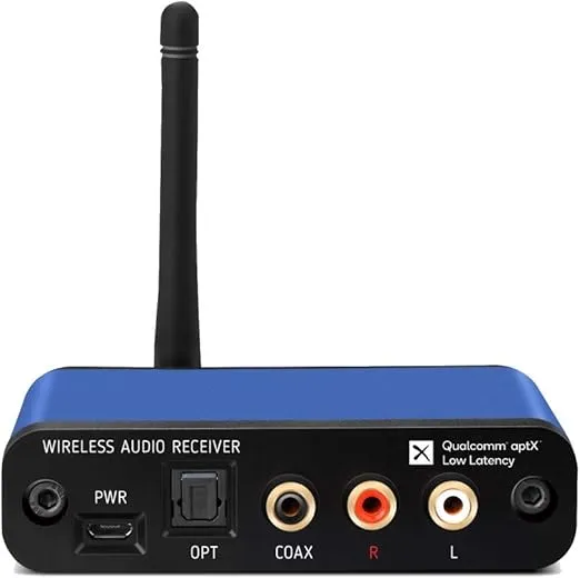 BLT-2 True Hi-Fi Bluetooth v5.1 Audio Receiver,Audiophile TI DAC for Analog Stereo RCA Output, Enhanced Working Range, Digital Coaxial & Optical Outputs