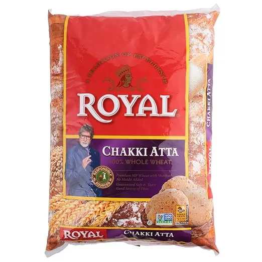 Royal Chakki Atta 100% Whole Wheat Flour - 20 lb. By TableTop King