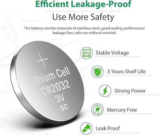 LiCB CR2032 Battery,Long-Lasting & High Capacity CR 2032 3V Coin & Button Cell Lithium Batteries with Adaptive Power and Superior Safety (20-Pack)