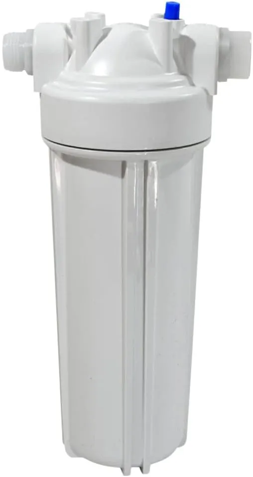 VALTERRA A01-1138 Exterior Filter System Single Housing with Carbon Block Cartridge, Wall Mount Bracket, and Wrench
