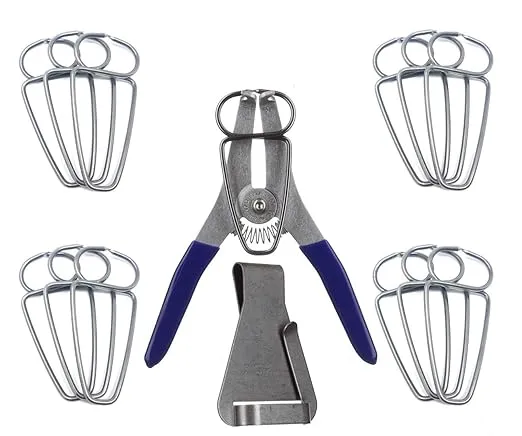 Collins Spring Loaded Pliers with 13 Miter Clamps and Clamp Clip Holder - Proudly Made in the USA