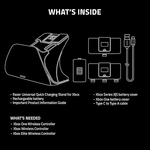 Razer Universal Quick Charging Stand for Xbox Series X|S: Magnetic Secure Charging - Perfectly Matches Xbox Wireless Controllers - USB Powered - Electric Volt (Controller Sold Separately)