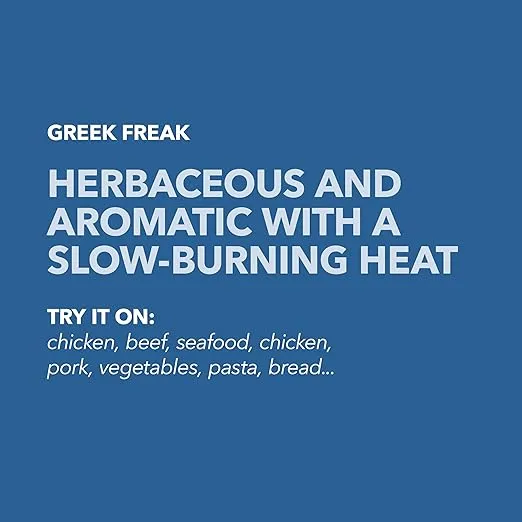 Spiceology - Greek Freak Mediterranean Spice Blend - All-Purpose Rubs, Spices and Seasonings - Use On: Chicken, Chickpeas, Beef, Seafood, Pork, Vegetables, Turkey, Potatoes and Salad Dressing - 4 oz