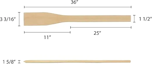 Thunder Group WDTHMP036 Wooden Mixing Paddle, 36-Inch