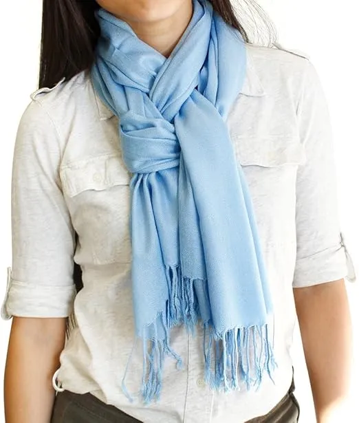GEARONIC TM Women's Soft Pashmina Scarf Winter Shawl Wrap Scarves Lady Fashion in Solid Colors