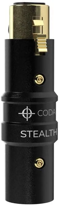 Coda MB-Stealth in-Line Microphone Preamp, Active Booster for Dynamic and Ribbon Mics - Ultra Low Noise, Enhance and Add Clarity to Your Podcast or Livestream