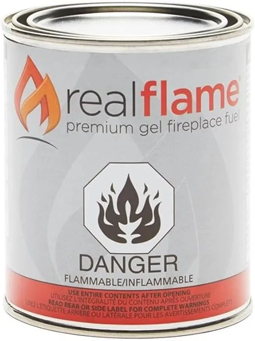 Home Square 2 Piece Set with Two 24 Packs of 13 oz Gel Fuel Cans for Fireplace