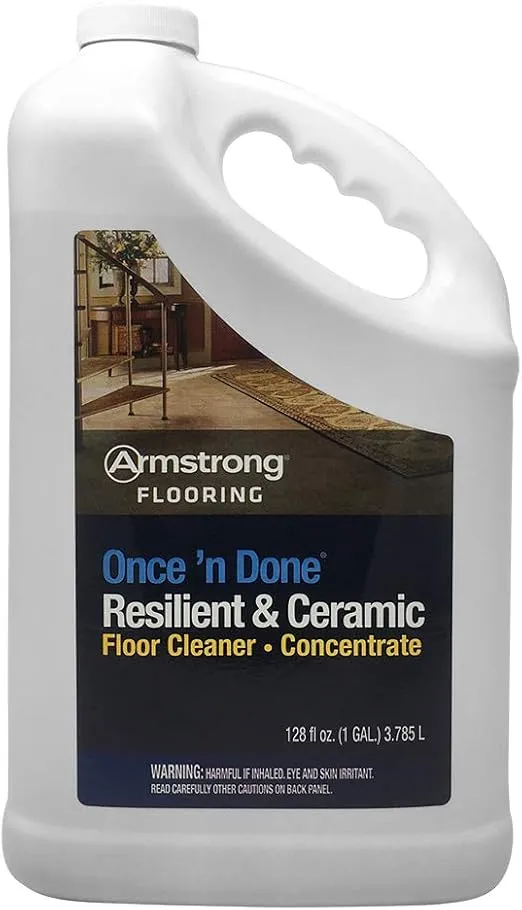 Armstrong Once and Done Resilient & Ceramic Floor Cleaner Concentrate 1 Gallon