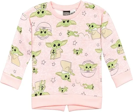 STAR WARS The Mandalorian Fleece Sweatshirt and Leggings Outfit Set Infant to Big Kid